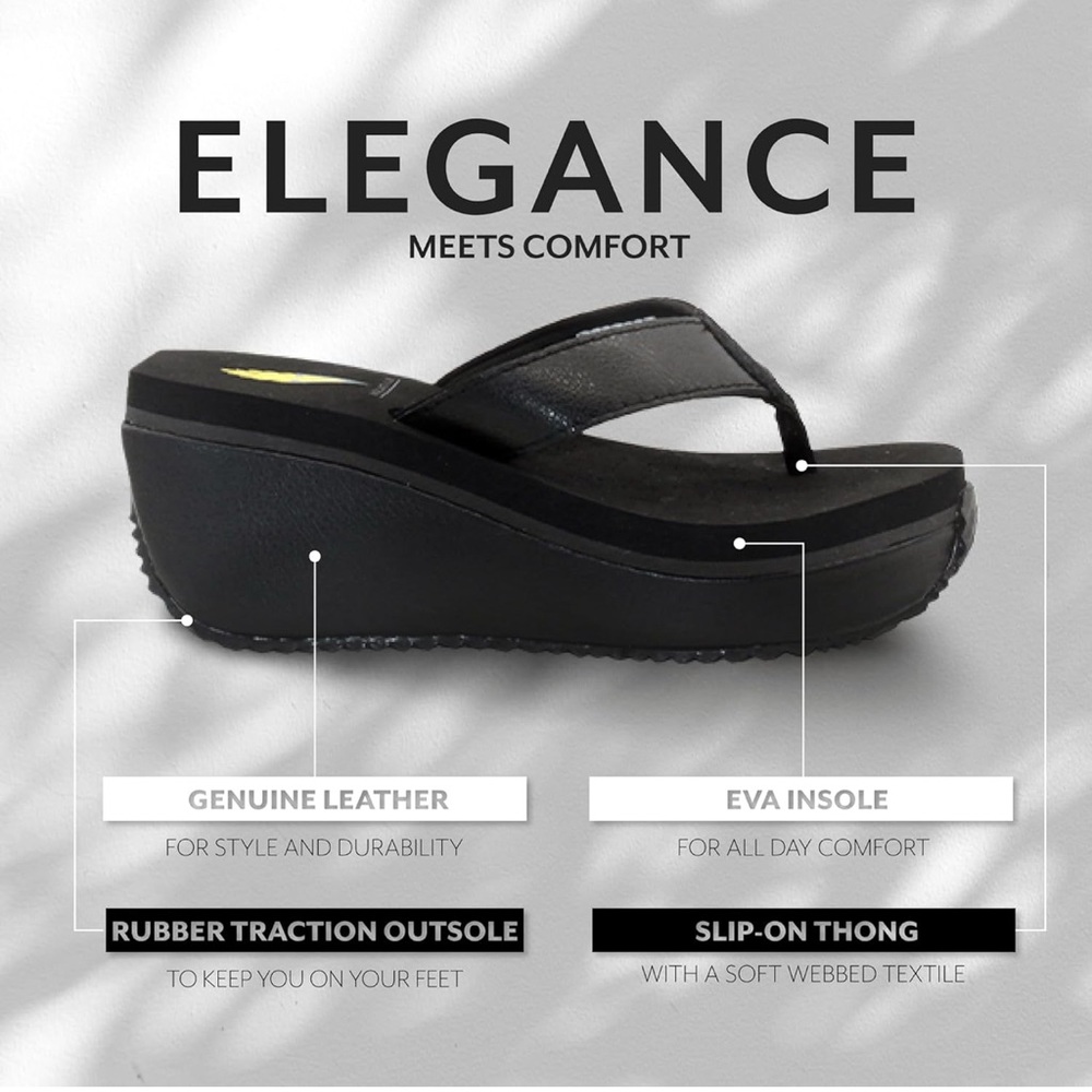 Volatile Black Platform Sandals - Picture 3 of 8